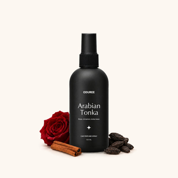 Oduree Arabian Tonka autoparfum spray 100 ml met geurnoten