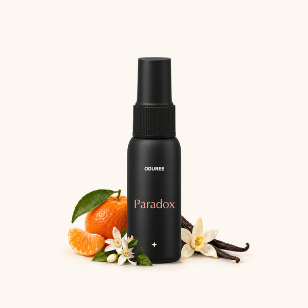 Oduree Paradox autoparfum spray 30 ml met geurnoten